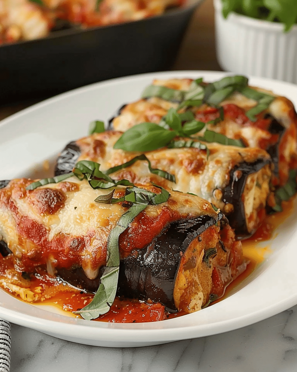 Healthy Eggplant Rollatini with 7 Ingredients and Big Flavor
