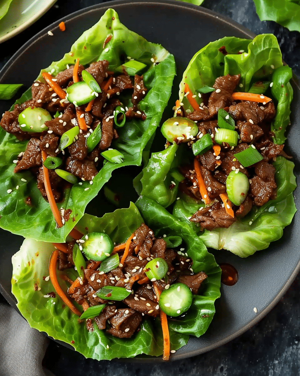 Korean Beef Lettuce Wraps Recipe