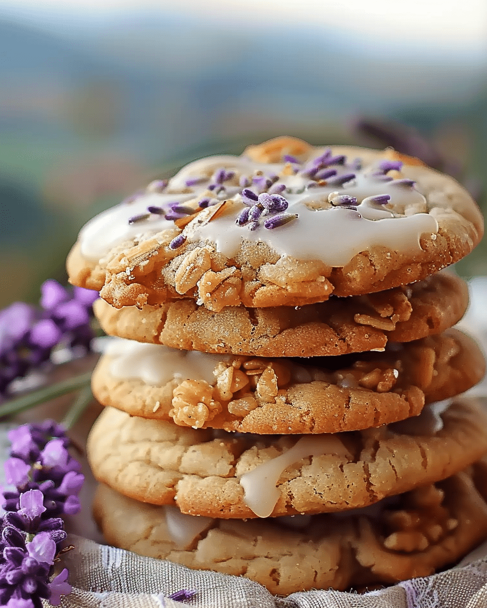 Lavender Honey Crunch Cookies