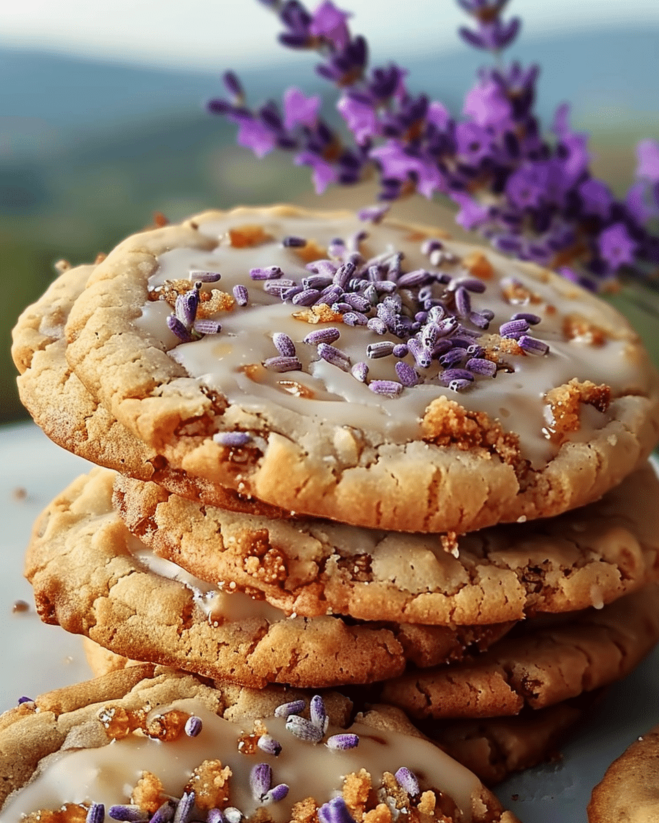 Lavender Honey Crunch Cookies