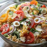 Layered Pasta Salad Bowl