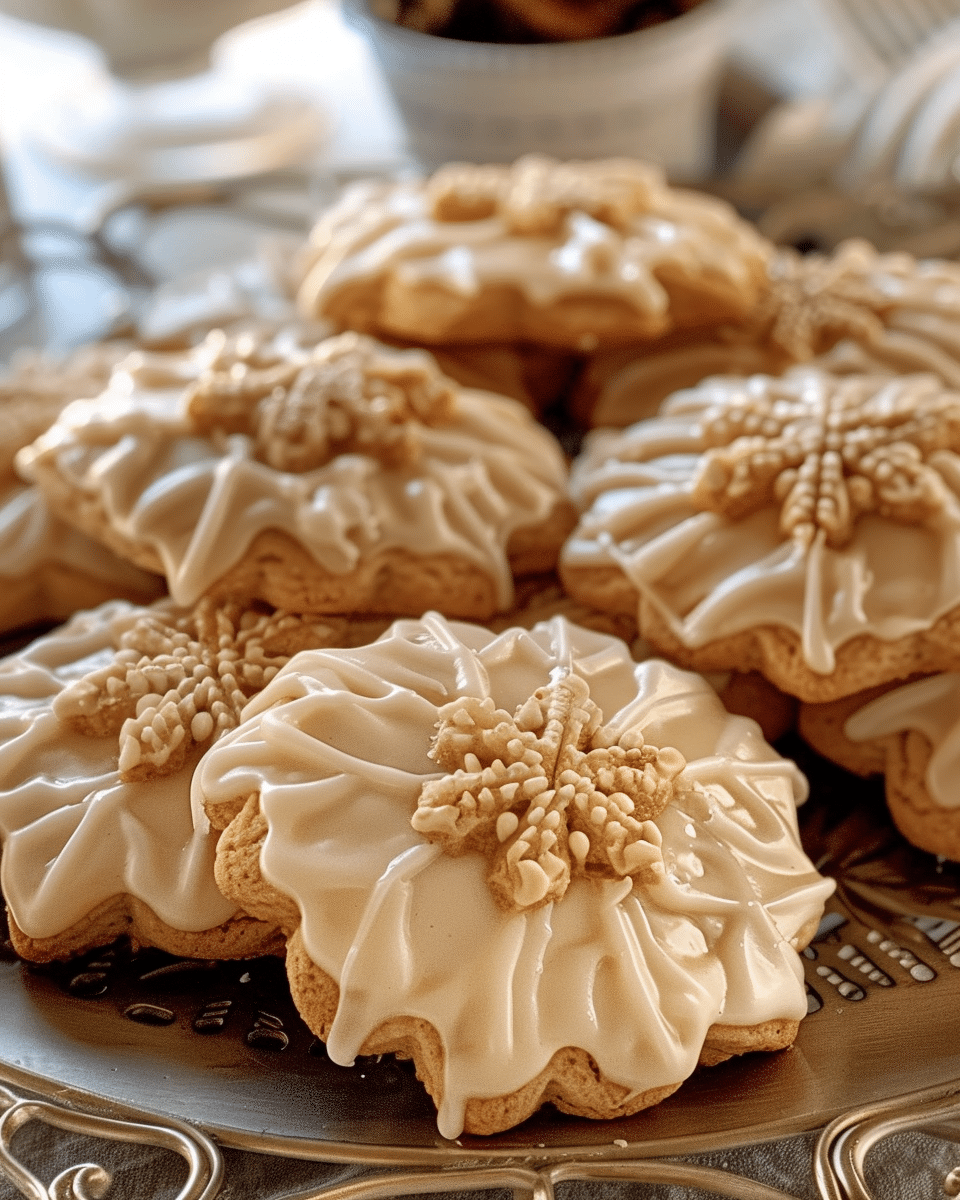 Maple Cookies with Maple Icing