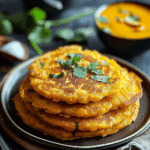Masoor Dal Chilla (Savory Red Lentil Pancakes)