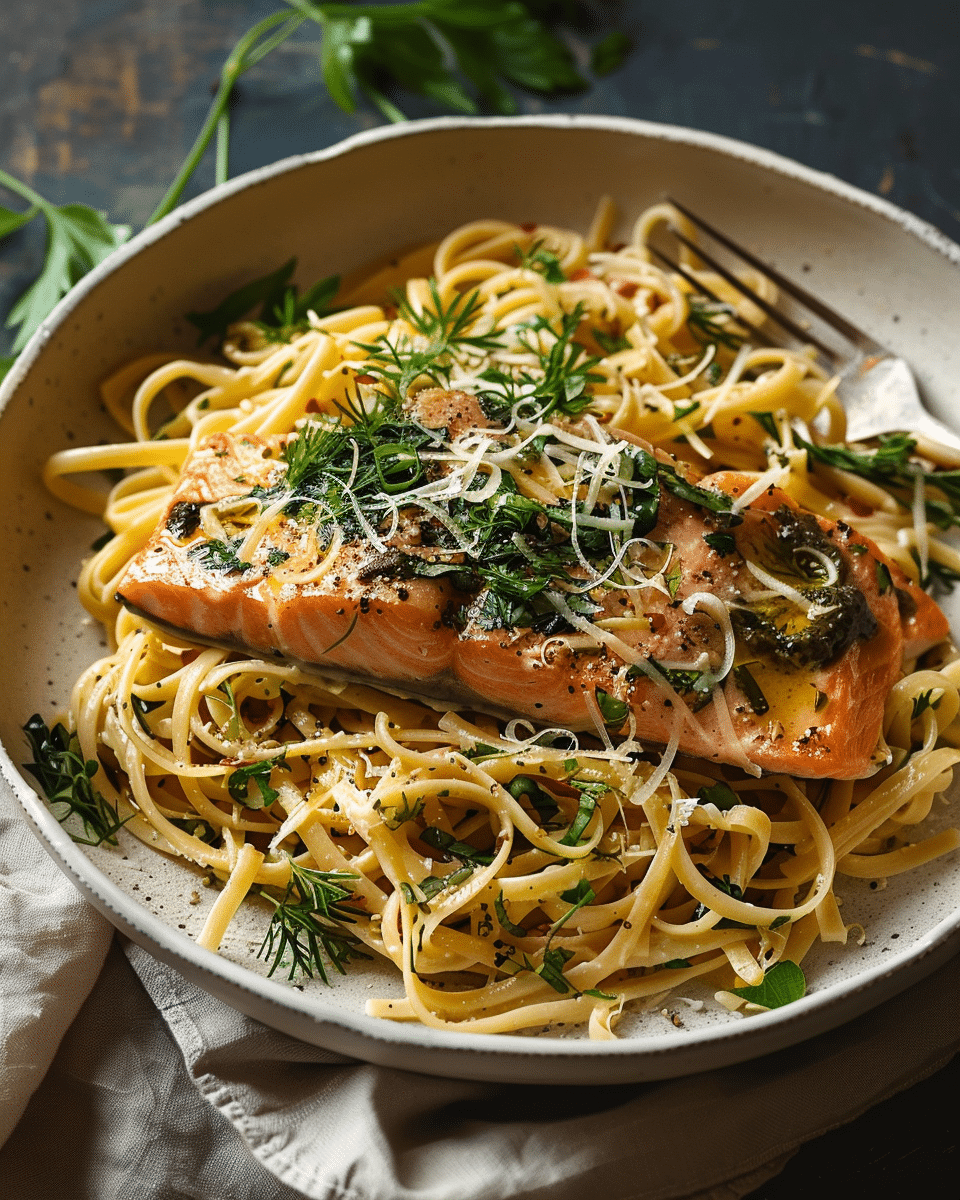Midnight Trout Pasta