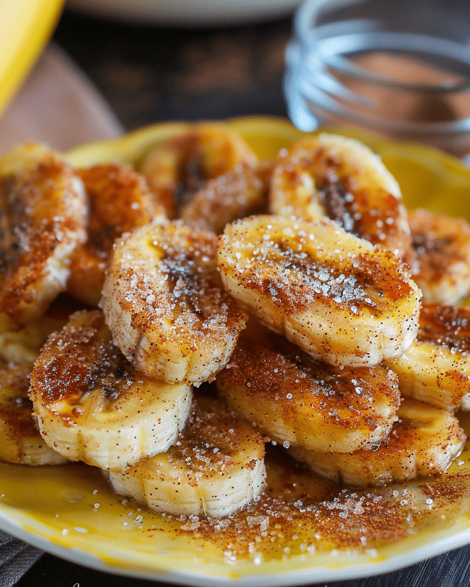 Pan Fried Cinnamon Bananas