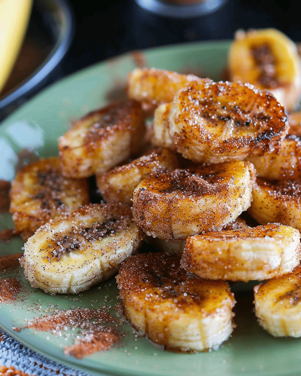 Pan Fried Cinnamon Bananas