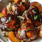Peach Balsamic Chicken Thighs Recipe