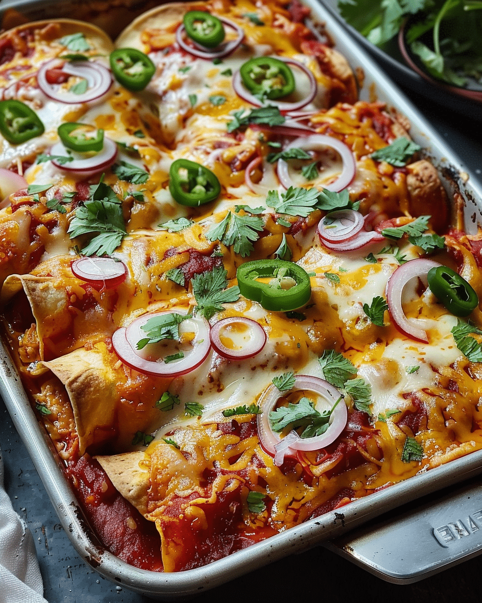 Pizza Enchiladas – Combining the Comfort of Pizza with the Format of Enchiladas