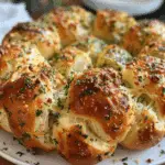 Pull Apart Garlic Bread Wreath