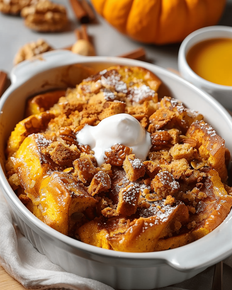 Pumpkin French Toast Casserole