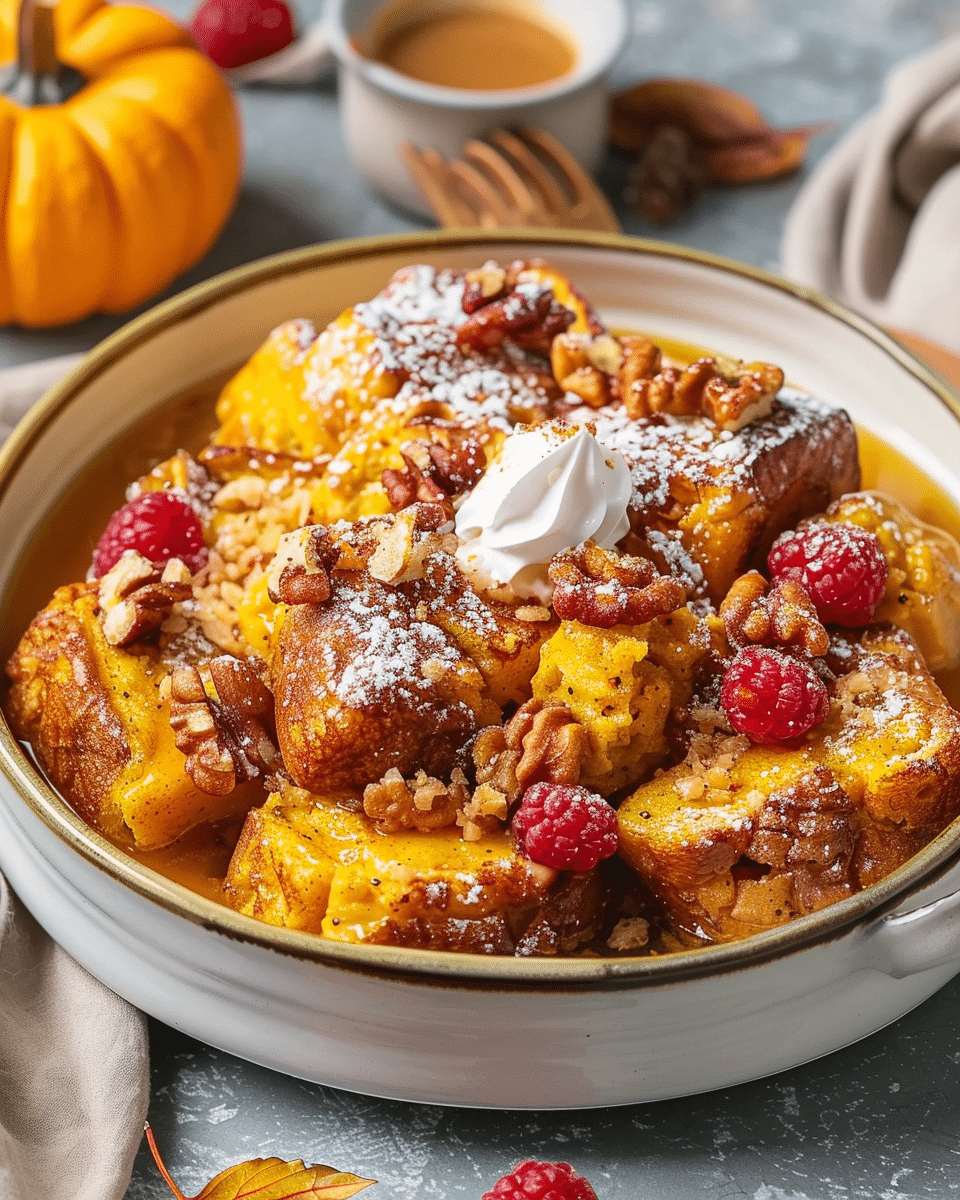 Pumpkin French Toast Casserole
