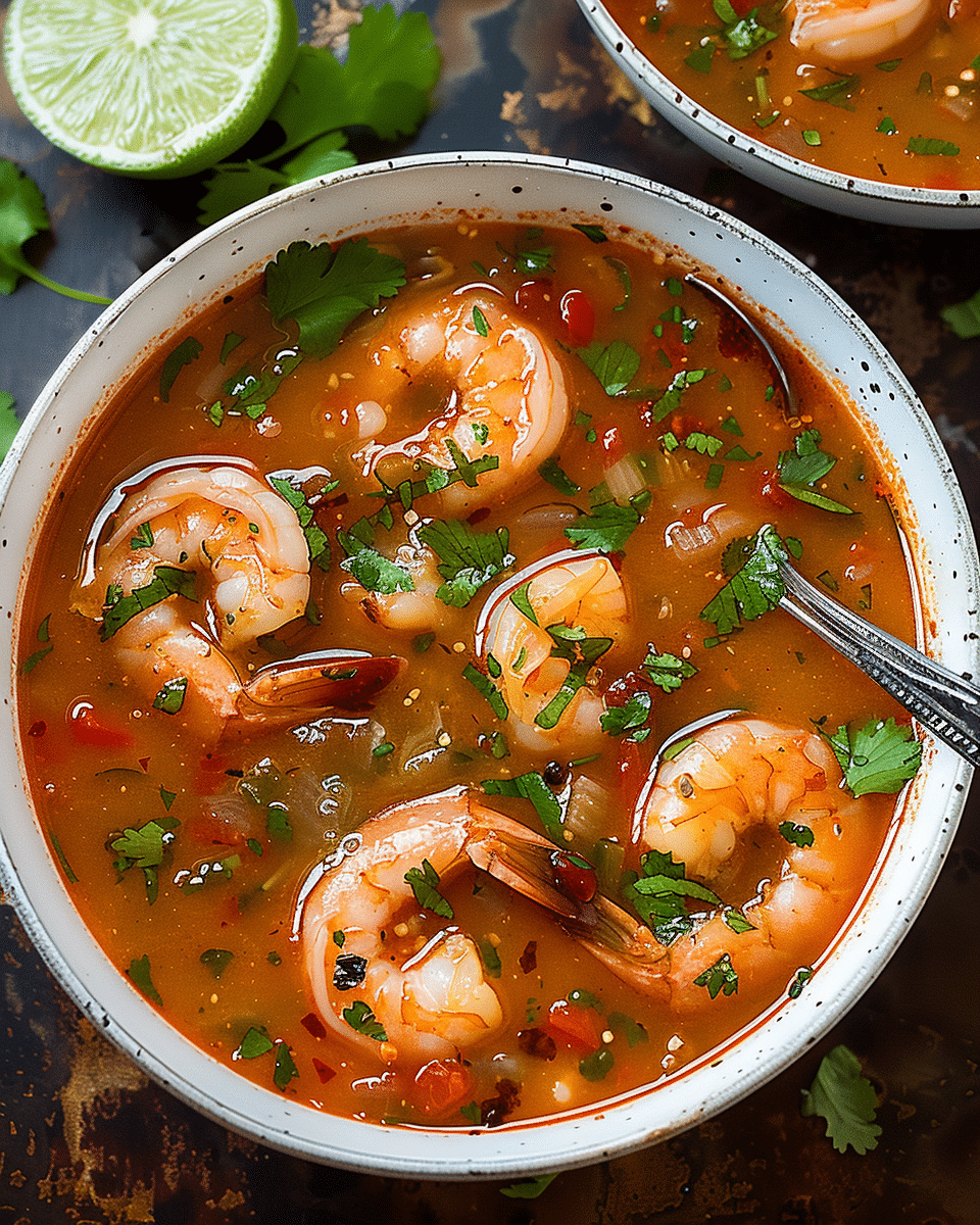 Quick and Spicy Shrimp Soup