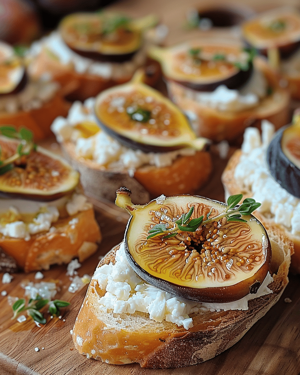 Roasted Fig & Goat Cheese Crostini – A Fancy Appetizer!
