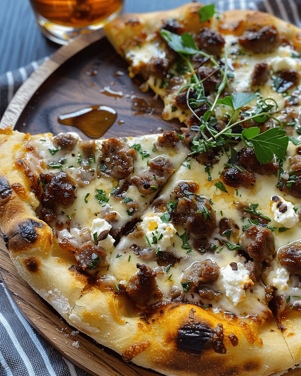 Sausage Ricotta Honey Hot Pizza in 5 Easy Steps for the Ultimate Sweet-Heat Slice