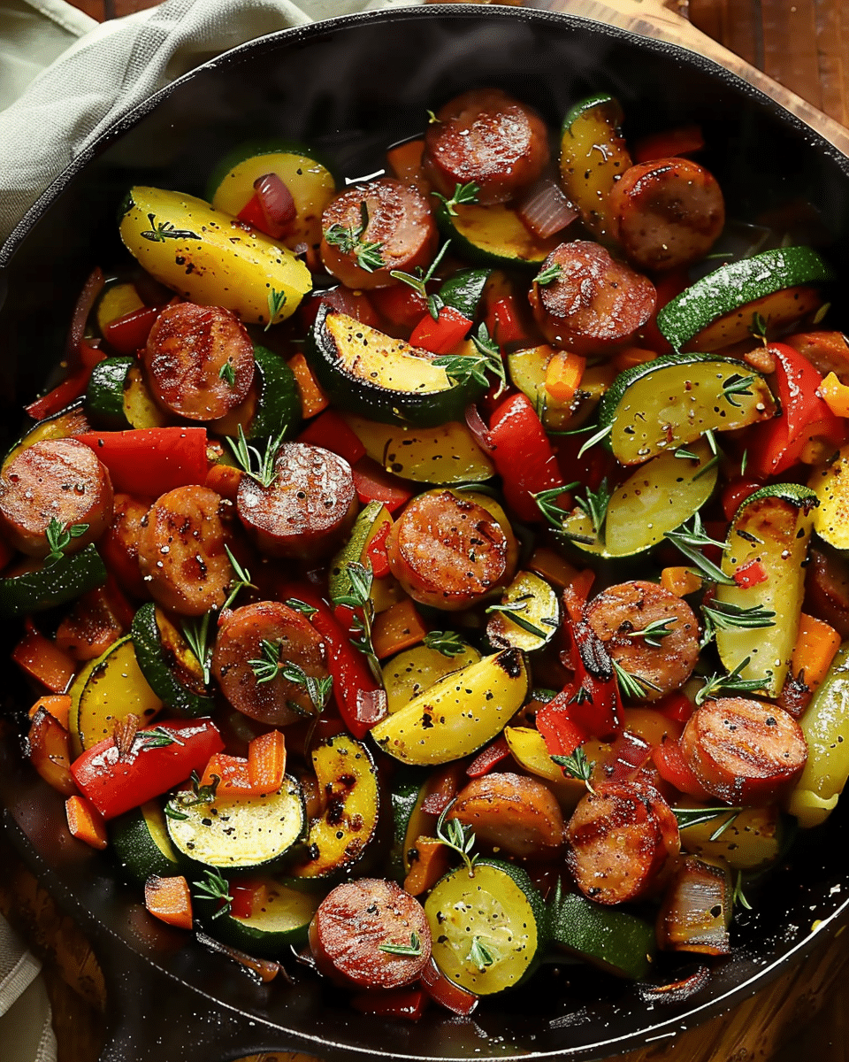 Sausage and Veggies Skillet