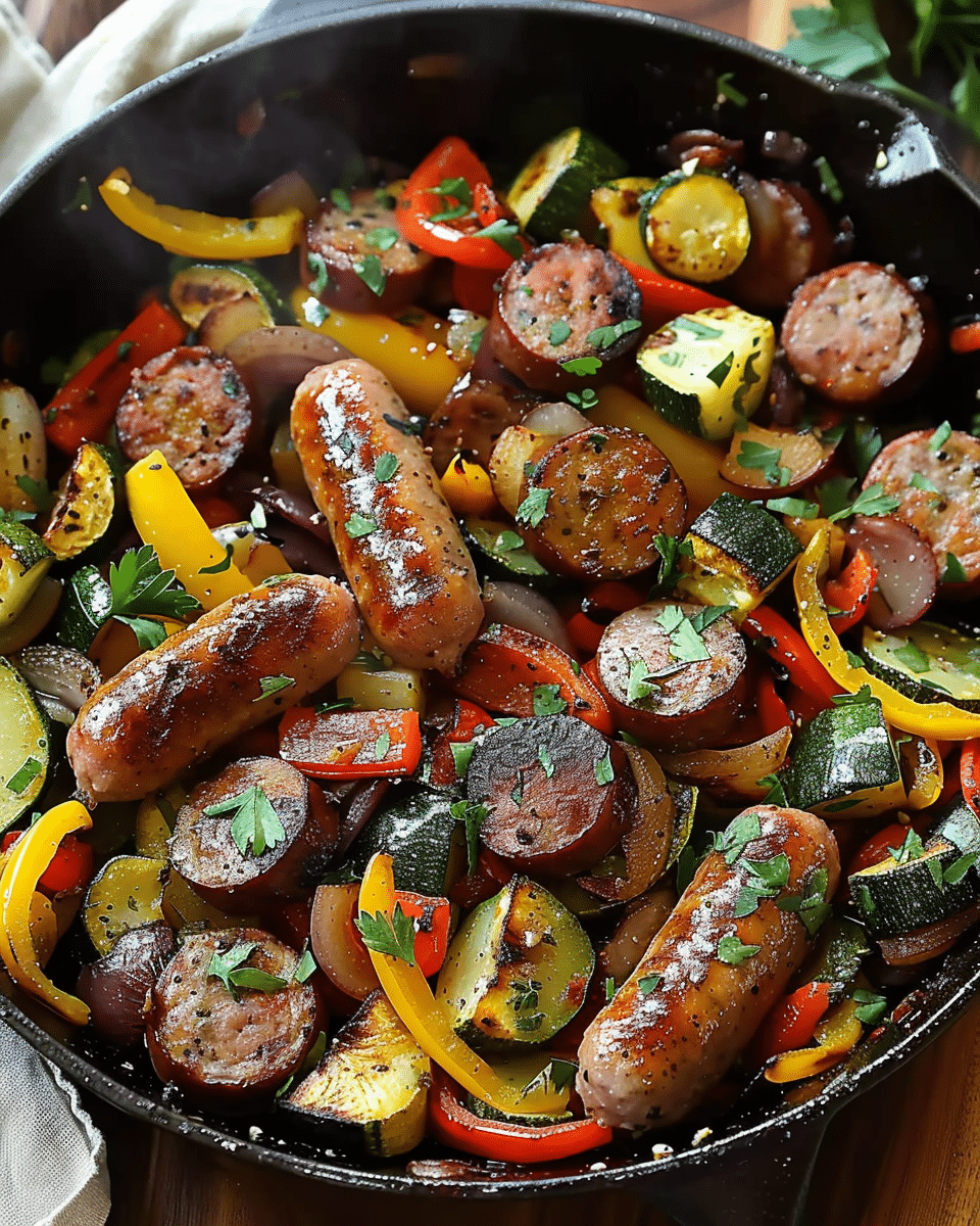 Sausage and Veggies Skillet