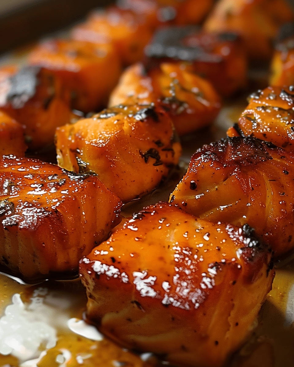 Smoky Maple Glazed Salmon Bites Recipe