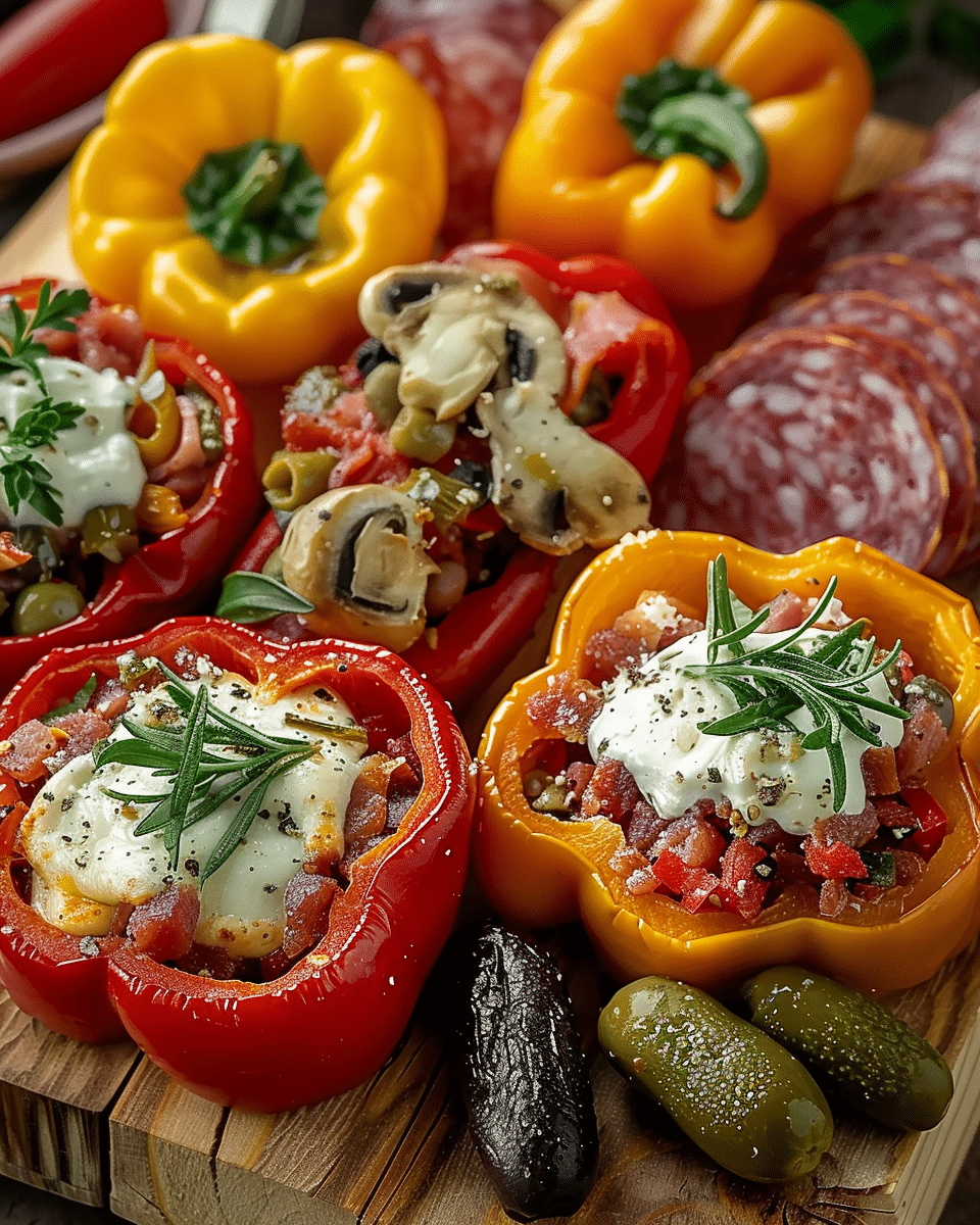 Stuffed Charcuterie Board Peppers