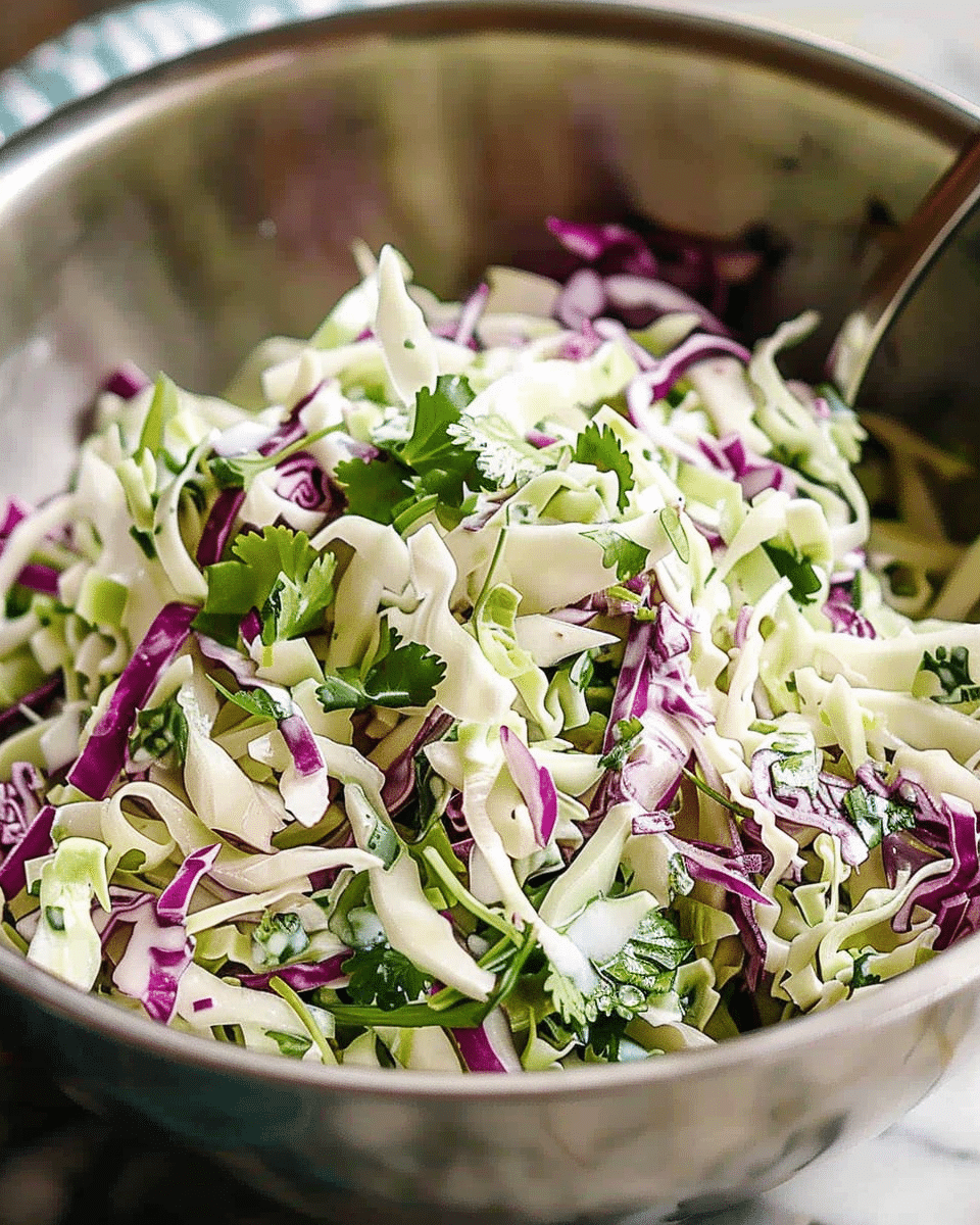 Taco Slaw Cabbage Cilantro