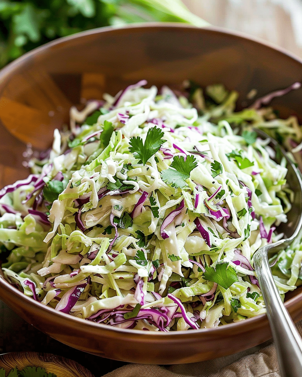Taco Slaw Cabbage Cilantro