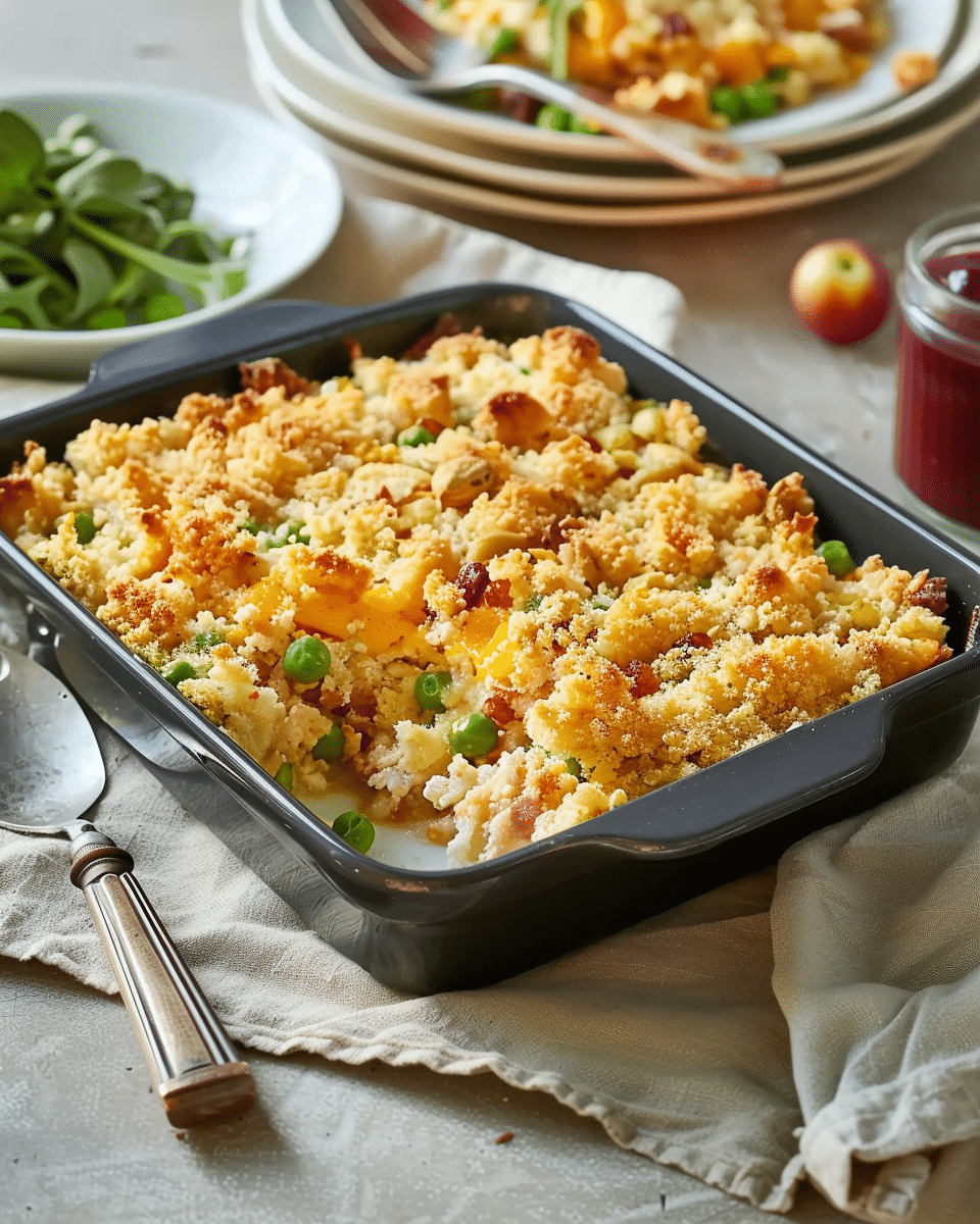 Thanksgiving Leftovers Casserole
