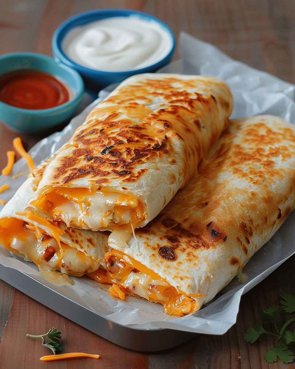 The Ultimate Copycat Grilled Cheese Burrito