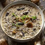 Wild Rice and Morel Mushroom Soup
