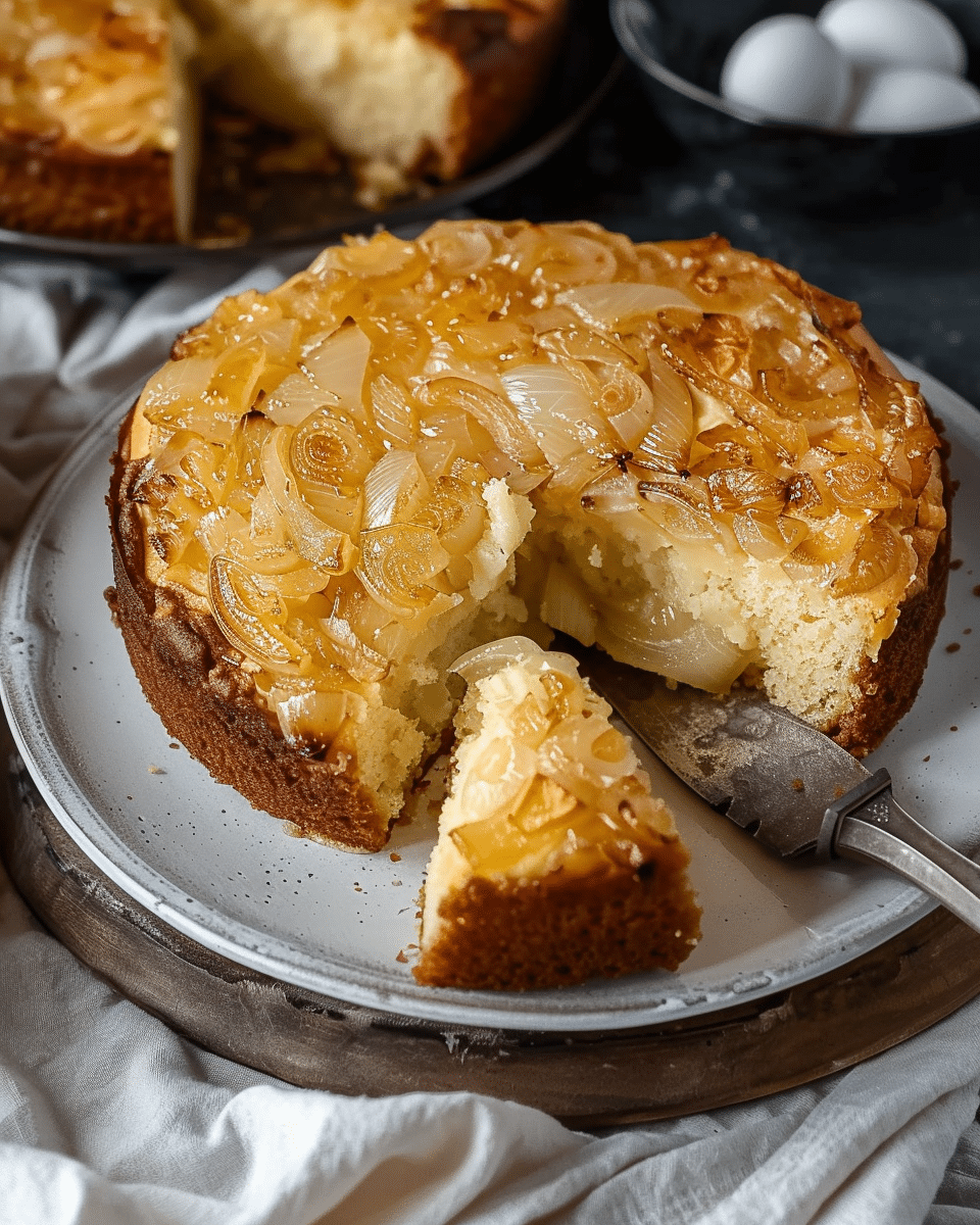 Amish Onion Cake