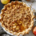 Classic Apple Crumble Pie with Oats