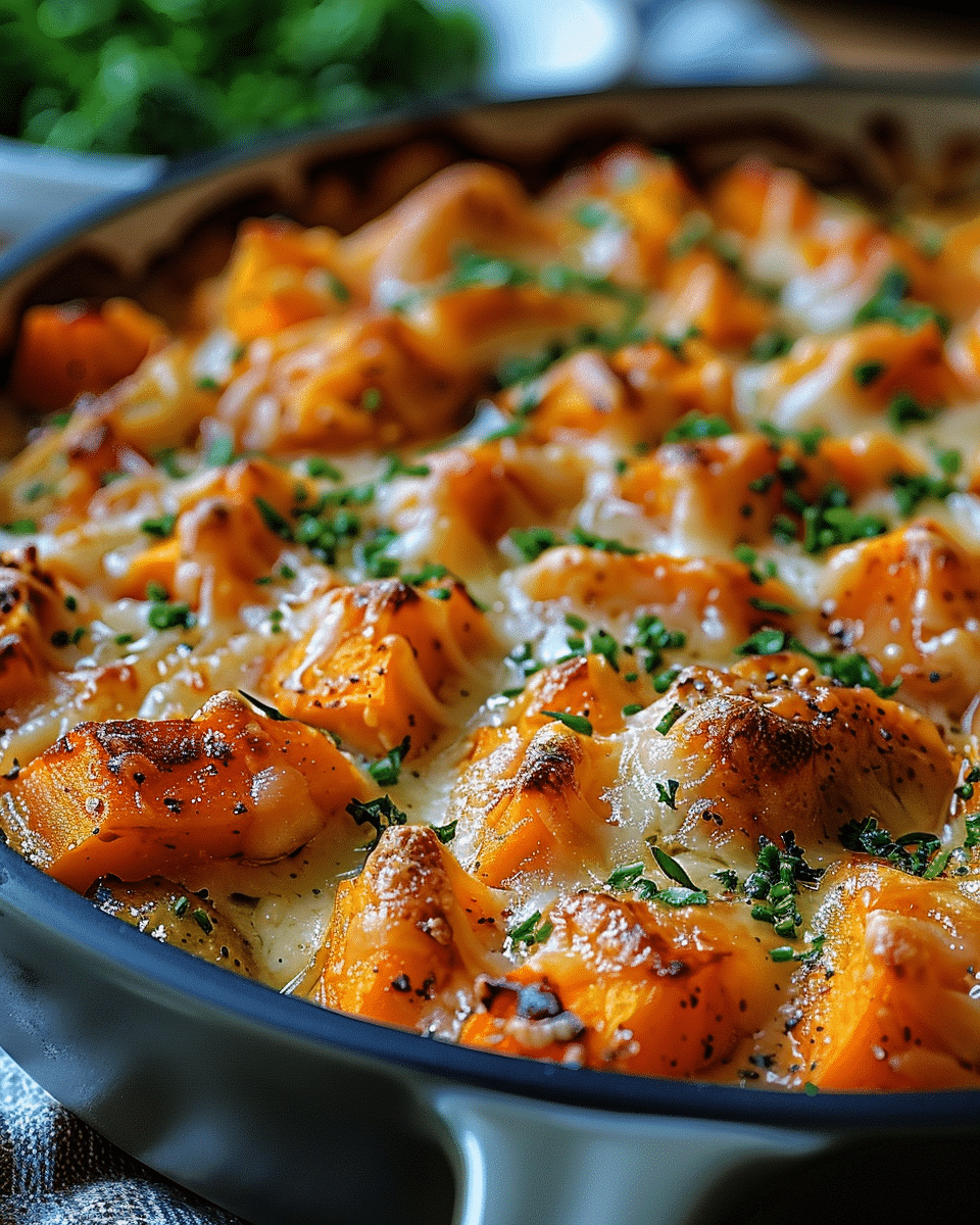 Hähnchen Süßkartoffel Auflauf