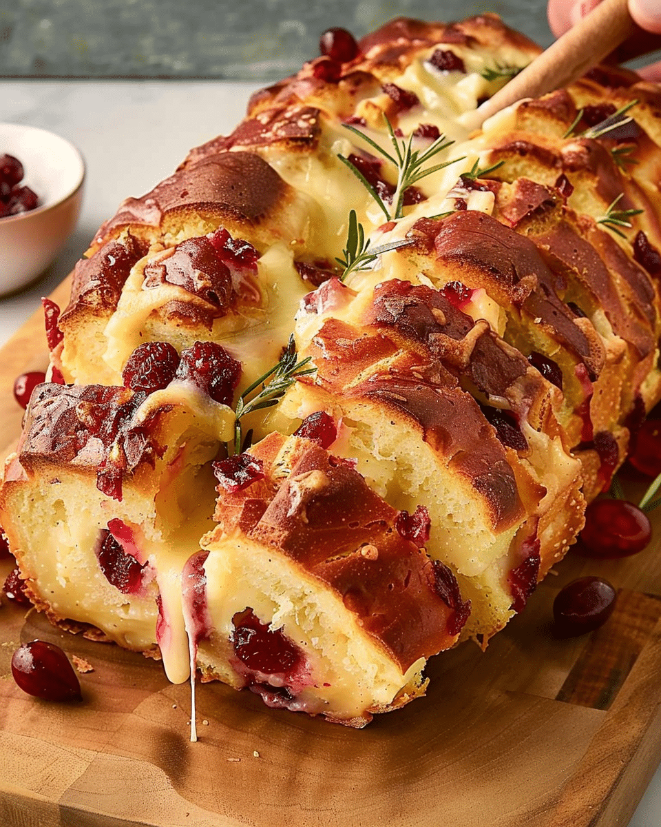 Cranberry Brie Pull-Apart Bread