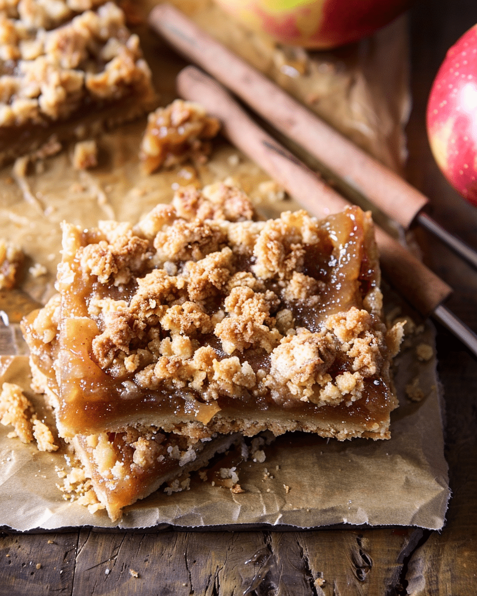 Double the Streusel Apple Butter Bars