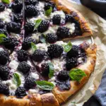 Blackberry Basil Ricotta Pizza