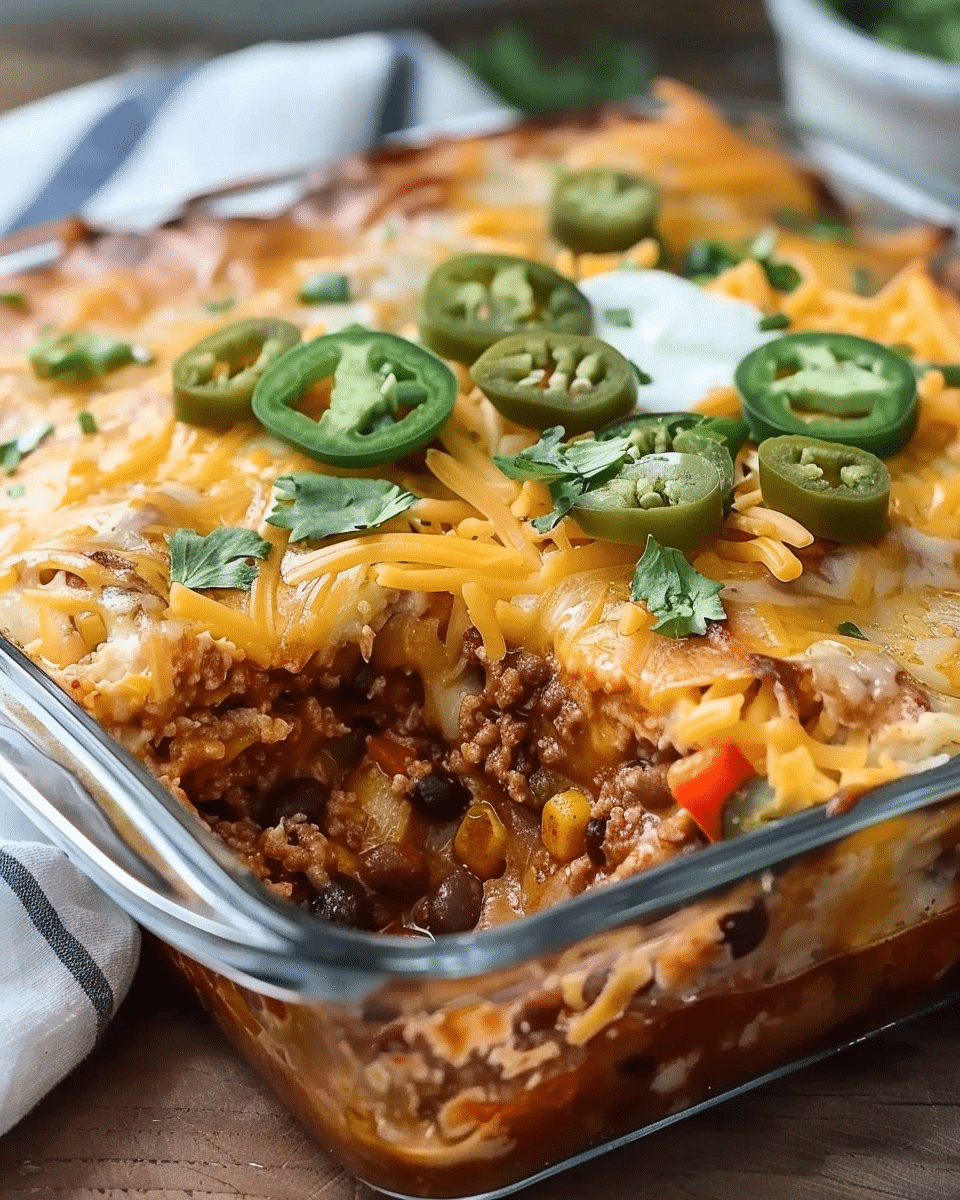 Easy Baked Burrito Casserole Recipe