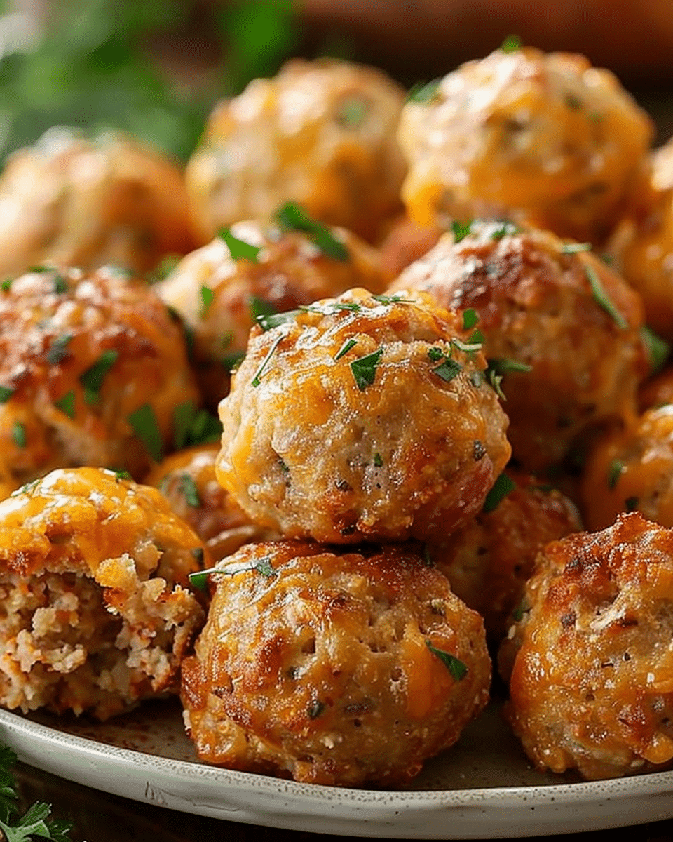 Easy Bisquick Sausage Ball Appetizers