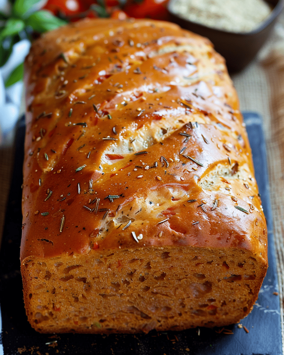 Easy Tomato Basil Bread