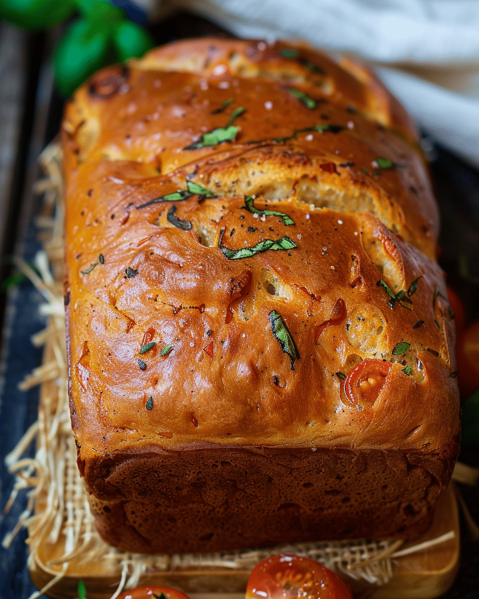 Easy Tomato Basil Bread