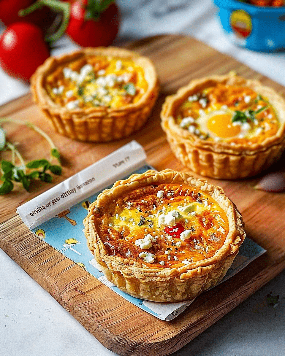 Feta Veggie Egg Tarts