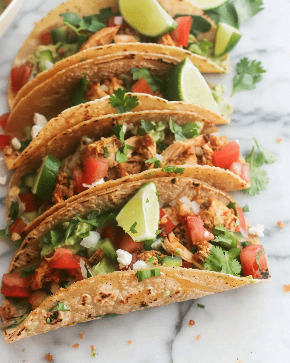 Healthy Wholemeal Chicken Tacos
