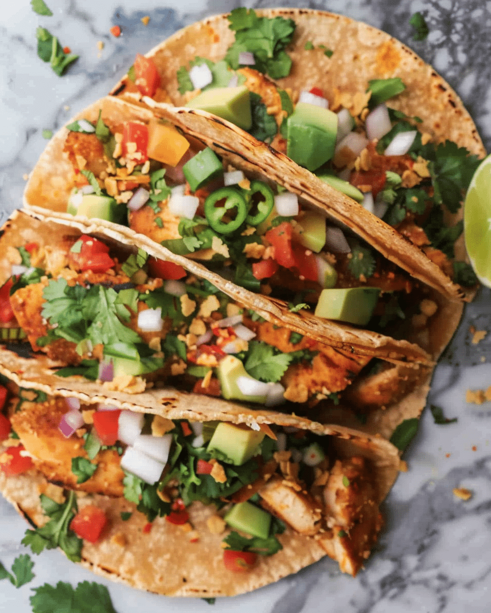 Healthy Wholemeal Chicken Tacos