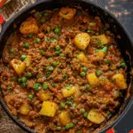 Indian Keema Aloo (Ground Beef and Potatoes)