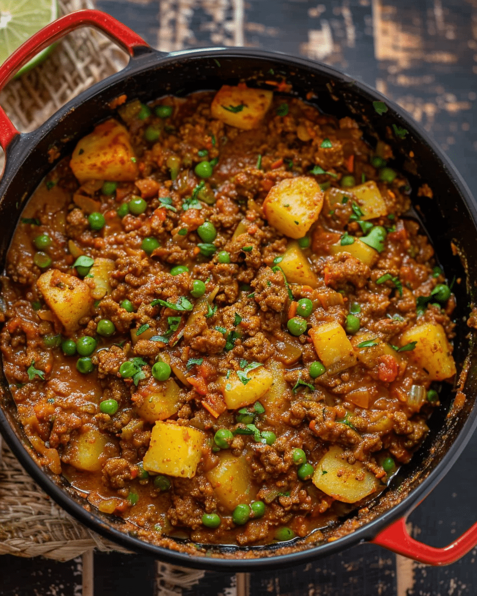 Indian Keema Aloo (Ground Beef and Potatoes)