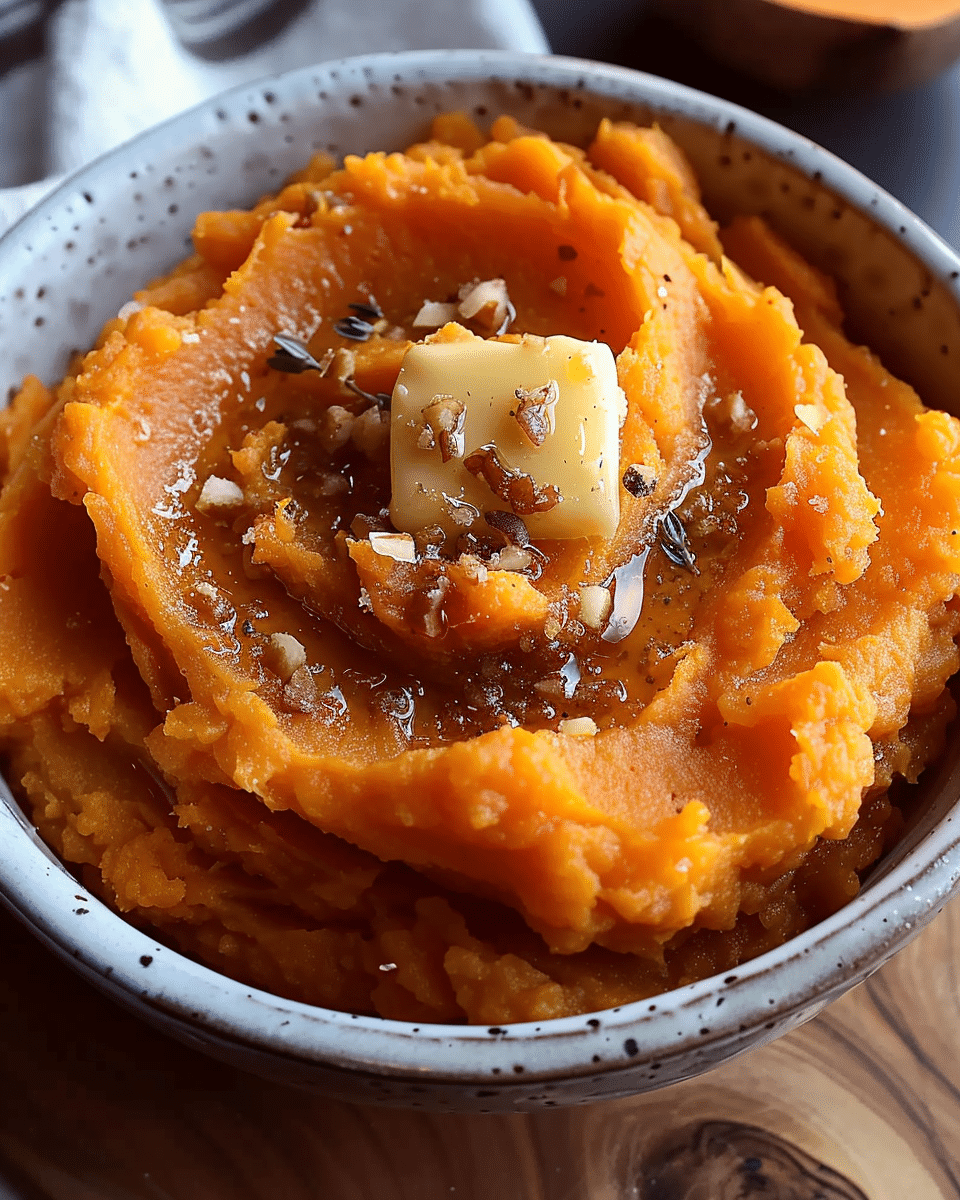 Honey Butter Mashed Sweet Potatoes