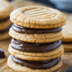 Peanut Butter Sandwich Cookies with Chocolate Frosting