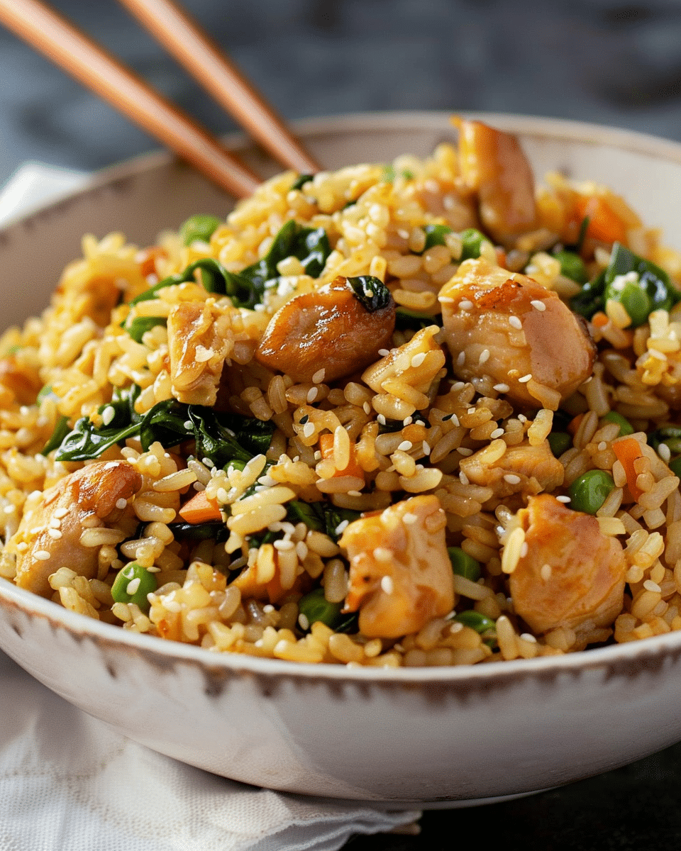 Sesame Chicken Fried Rice