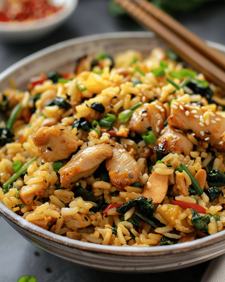 Sesame Chicken Fried Rice