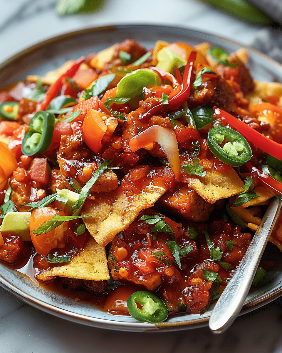 Bloody Chili Crisp Appetizer