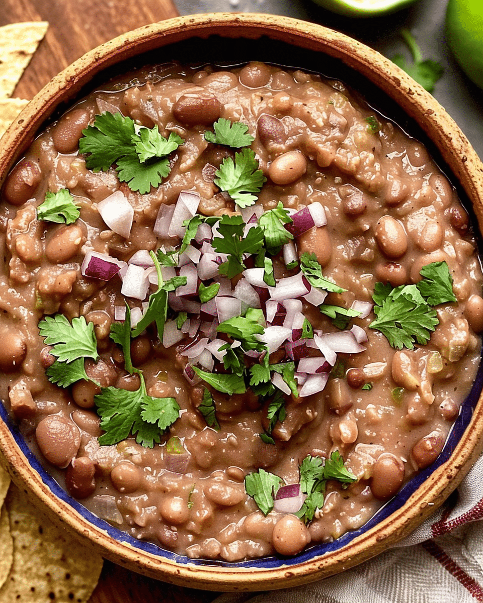 Authentic Refried Beans Homemade
