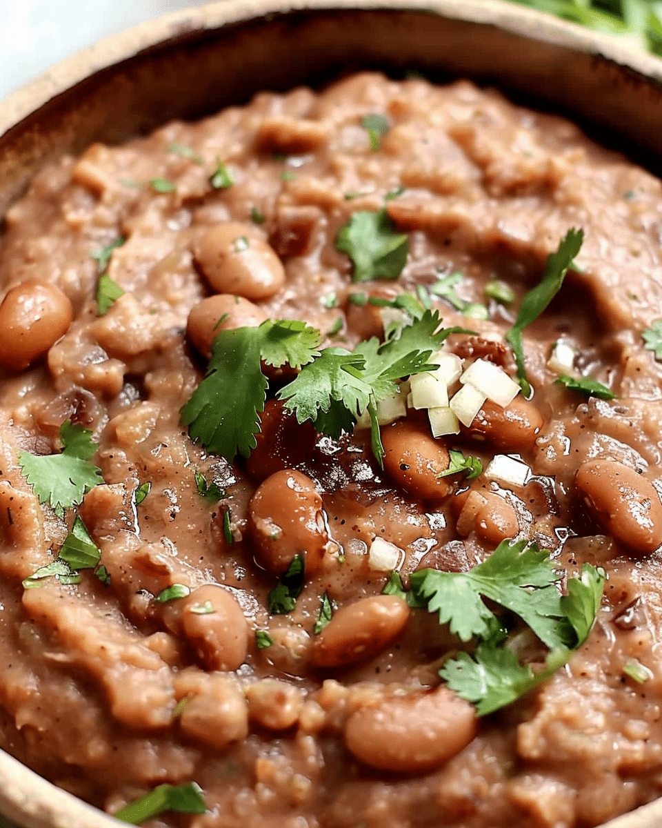 Authentic Refried Beans Homemade