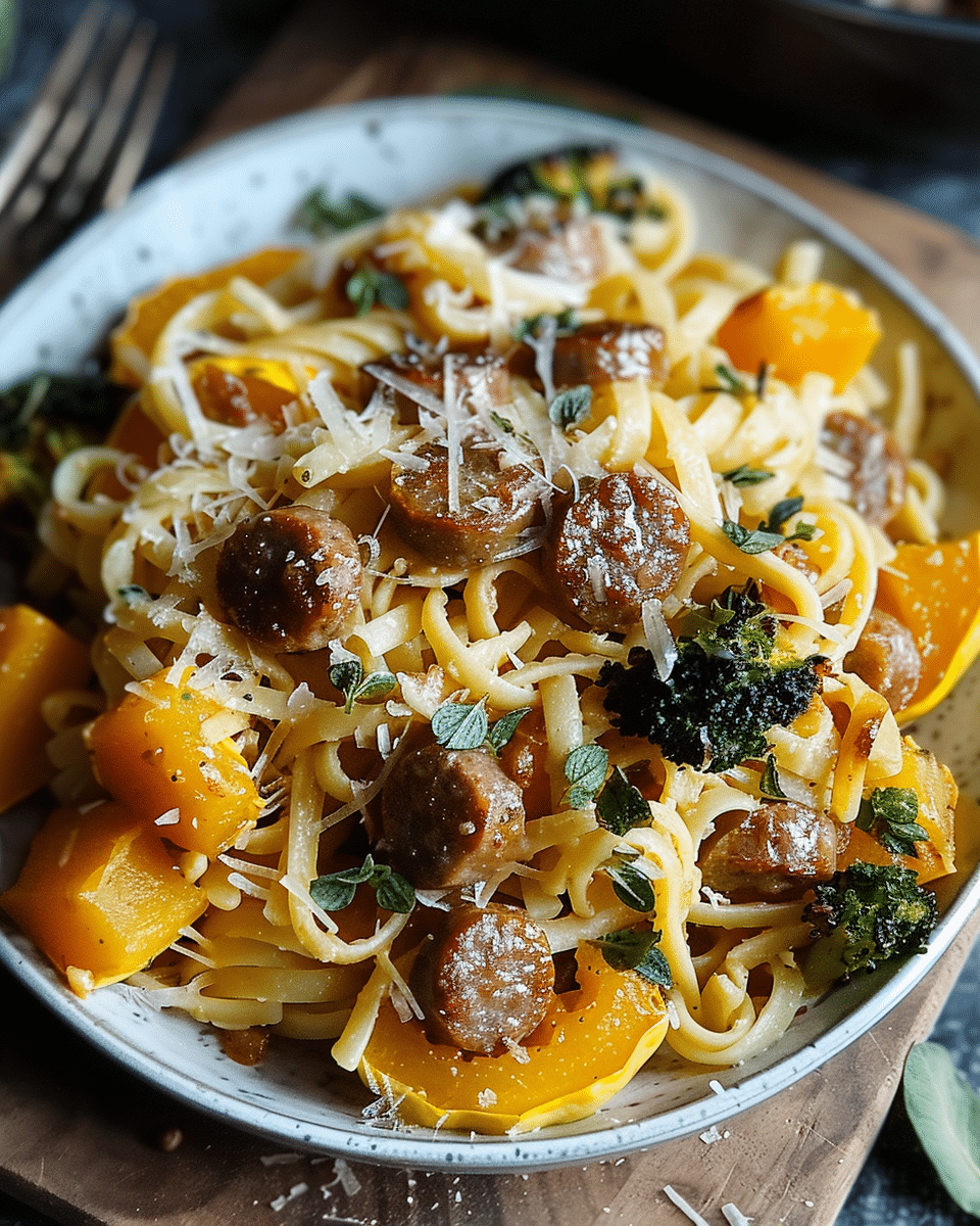 Autumn Sausage Pasta Squash for a Cozy Weeknight Feast